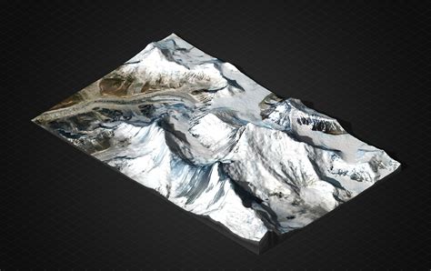 Multicolor 3d Druck Mount Everest 3d Geländekarte Atelier Für 3d