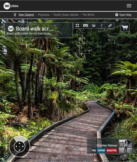 Old Thermal Pond Rotorua Redwood Forest 360 Vr Panoramic Photo