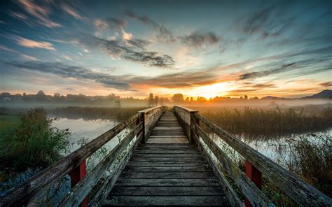 Sunrise Point Bridge Wallpaper Hd Nature 4k Wallpapers Images And