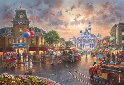 Disneyland 60th Anniversary Limited Edition Art Thomas Kinkade