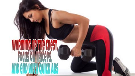 Workout Tips On Warming Up The Chest Focus On Triceps And End With