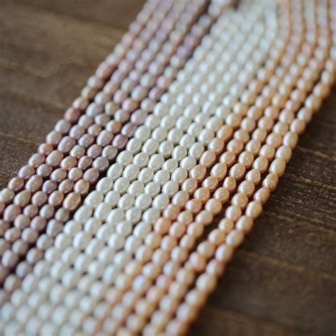 Mm Mm Genuine Natural Multi Color Freshwater Pearl Rice Loose