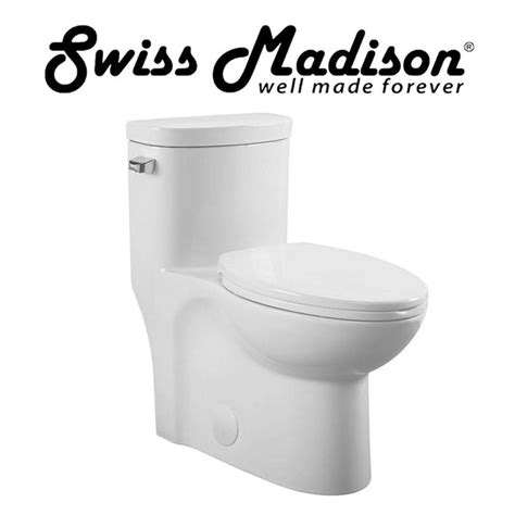 Sm 1t206 Sublime One Piece Elongated Left Side Flush Handle Toilet