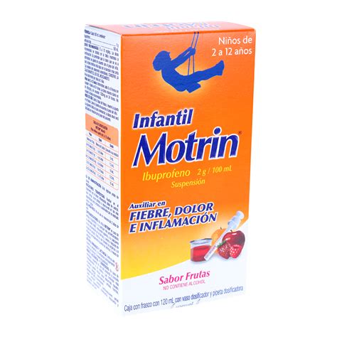 Motrin Ibuprofeno 120 Ml 2g100ml Farmacia Emergencias