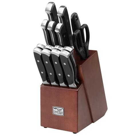 Chicago Cutlery Armitage 16 Piece Knife Block Set 1132332 The Home Depot