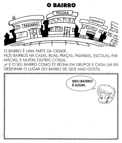Atividade Sobre Bairro 1 Ano