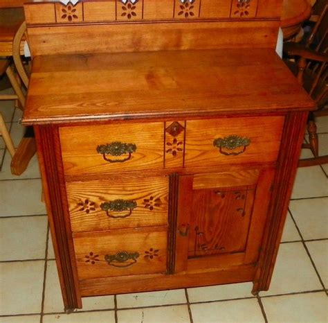 From wikimedia commons, the free media repository. Late 1800's Chestnut Eastlake Washstand / Cabinet (DR42 ...