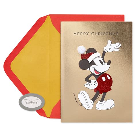 Papersong Premium Christmas Card Mickey Mouse