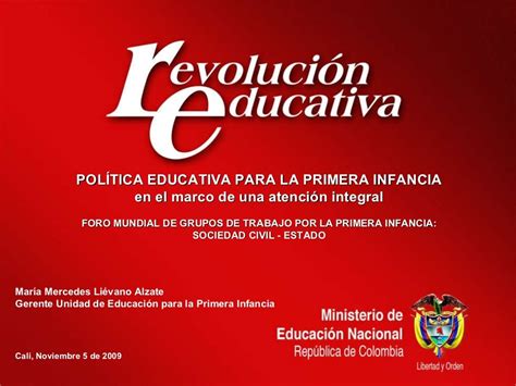 Política Educativa Para La Primera Infancia Ministerio De Educación
