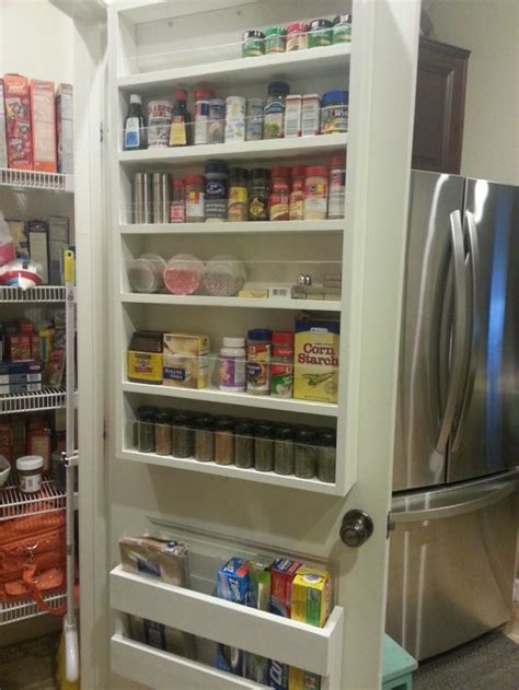 Check out these products and ideas for inspiration. Pantry redo! | Pantry door storage, Diy kitchen storage ...