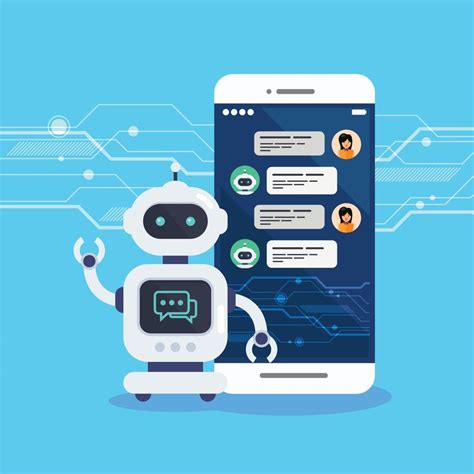 Smart Ai Chat Bot Communicate With Human 22223650 Vector Art At Vecteezy