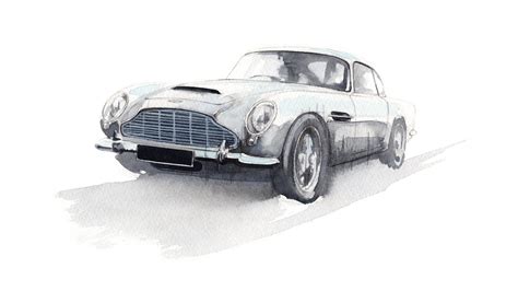 Aston Martin Db5 Artwork Speedflag Fuelling Your Lifestyle