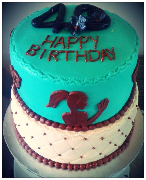 2 Tier 40th Bday Cake Cake Desserts Birthday Cake