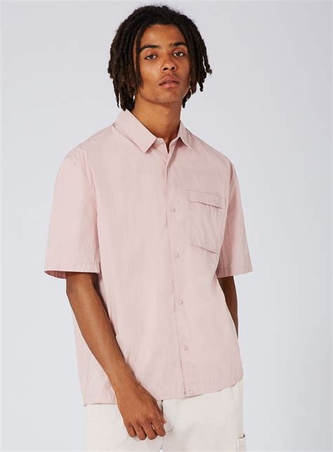 Ltd Pink Short Sleeve Shirt Clothes Topman Mens Fashion
