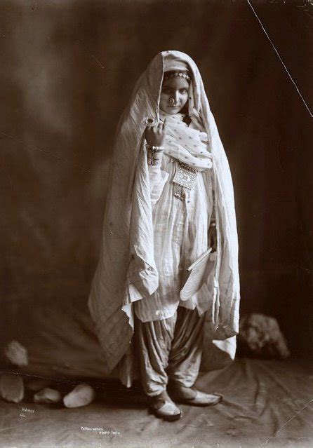 Pashtun Pathan Woman In Traditional Dress Afghanistan Ca1919 20