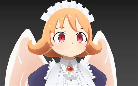 Ishuzoku Reviewers Maid 3D Model Rigged CGTrader