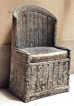 Following the award winning shape of the cyprus wood roman arc stand, this stand too features a functional design and an attention to details. Wicker's Enduring Charm
