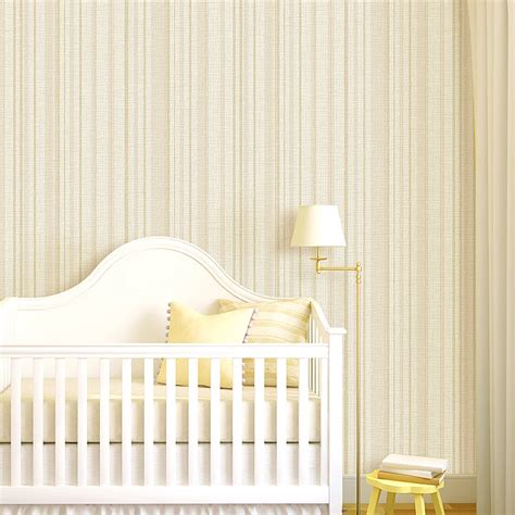Simple Modern 3d Vertical Striped Non Woven Fabric Wallpaper For Walls