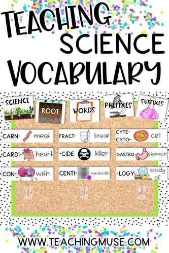 Science Prefixes And Suffixes Bulletin Board By Teaching Muse Tpt