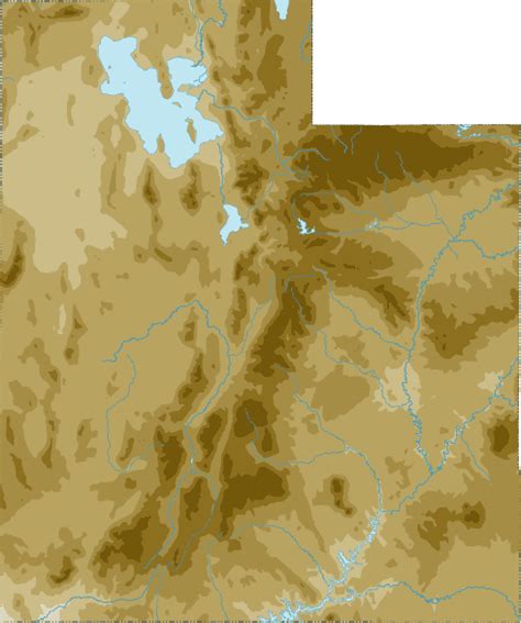 Utah Topo Map Topographical Map