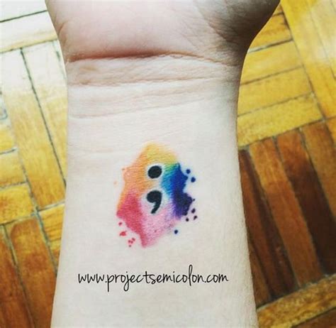 30 Inspirational Semicolon Tattoo Designs Art And Design Semicolon