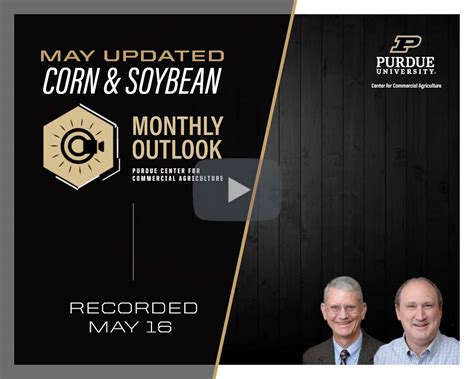 May Corn And Soybean Outlook Update Purdue Center For Commercial