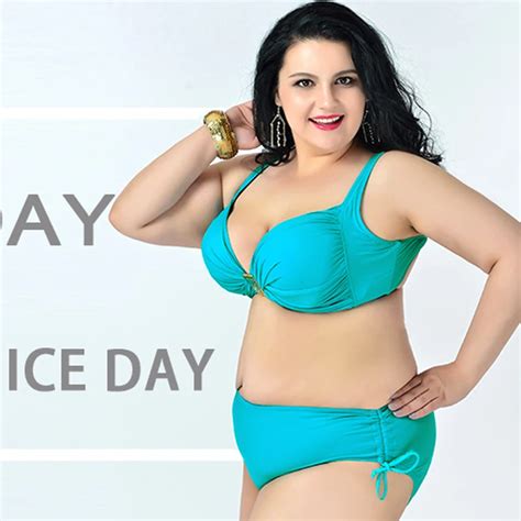 2xl 6xl Plus Size Swimwear Large Size Sexy With A Mid Waist Hip Package Bathing Suits Bikini Set