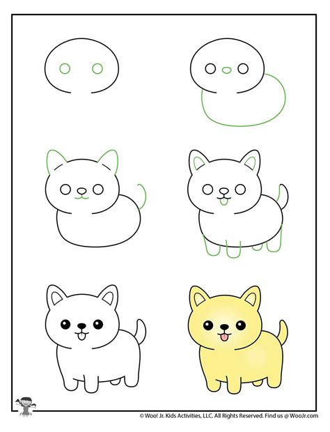 Kawaii Kitty How To Draw Woo Jr Kids Activities Childrens Publishing