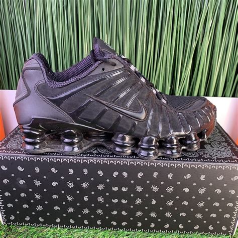 Nike Shox Tl Triple Black Running Shoes Bv1127 001 2019 Mens Size 8