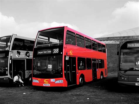 London Bus Black And White With Color Photos Black And White Photography