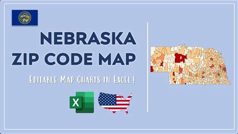 Nebraska Zip Code Map In Excel Zip Codes List And Population Map Youtube