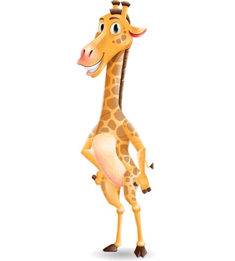 Cartoon Giraffe Vector Character Illustrations Graphicmama