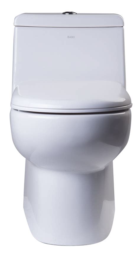 Eago Tb351 One Piece Dual Flush High Efficiency Low Flush White Toilet