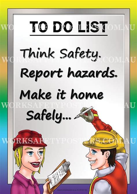 These hazards play an affect on employees who work directly with machinery safety hazards are unsafe working conditions that that can cause injury, illness, and death. Safety Responsibility Poster - Safety Posters Australia