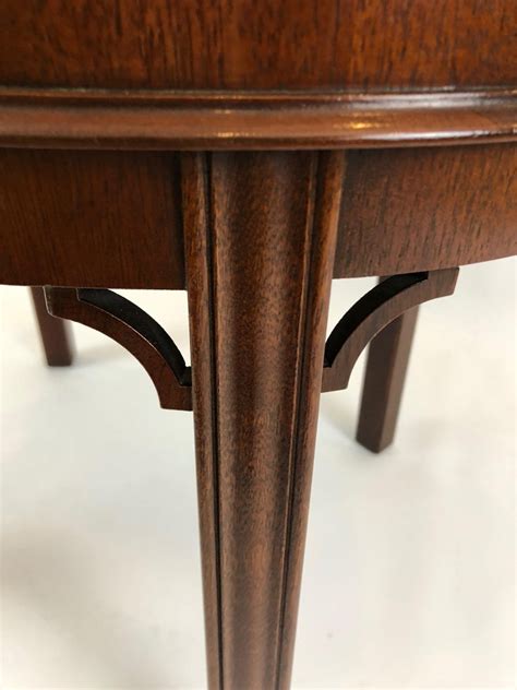 Certain accent pieces of furniture do wonders to complete a sophisticated living area. Very Pretty Small Oval Flame Mahogany Coffee Table or Side ...