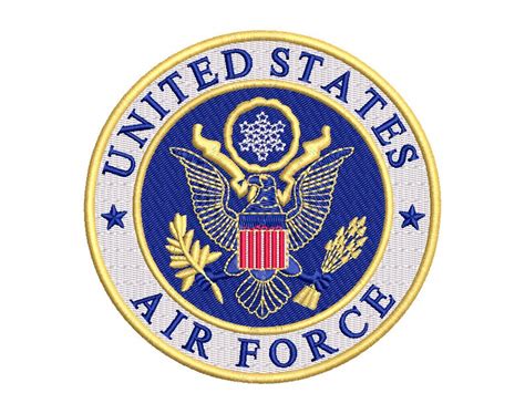 Us Air Force Embroidery Design 2 3 Sizes Etsy Australia