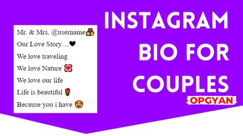 101 Best Instagram Bio For Couples 2024 Copy And Paste Opgyan