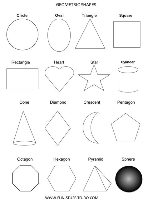 Find & download free graphic resources for geometric shapes. Basic Geometric Shapes | Geometry worksheets, Printable shapes, Shape coloring pages