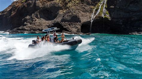 24 Ft Zodiac Raft Trip Kauai Vacation Activities