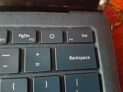 The Power Button Right Next To Delete And Backspace On My