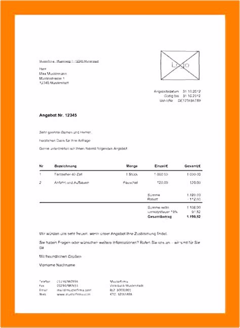 Mit dieser excel tabelle können sie die kosten und damit den preis für ihr produkt kinderleicht kalkulieren. 6 Angebot Schriftlich Nachfassen Vorlage ...