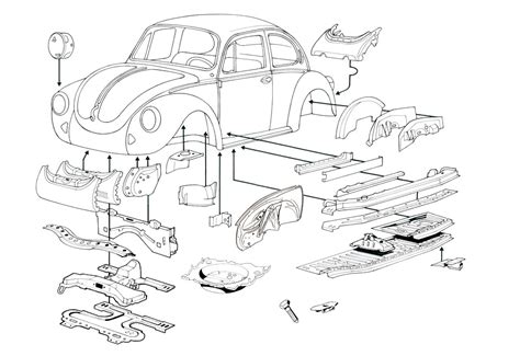 2002 Vw Beetle Body Parts Diagram