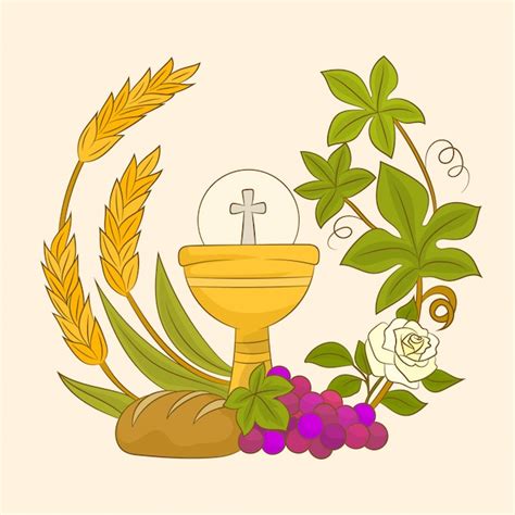 Premium Vector Chalice For First Holy Communion