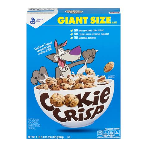 Cookie Crisp Cereal Chocolate Chip Cookie Flavored Cereal 243 Oz