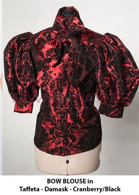 in stock taffeta damask bow blouses high hips bow blouse taffeta suits you custom clothes