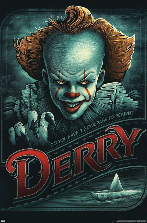 It Pennywise Derry Poster