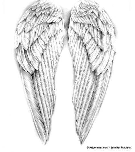 Realistic Angel Wings Drawing Clip Art Library