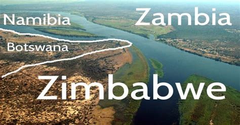 botswana namibia zambia and zimbabwe border damnthatsinteresting