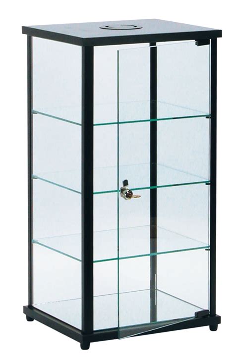 Lighted Glass Countertop Display Case 27h X 12d X 14l With