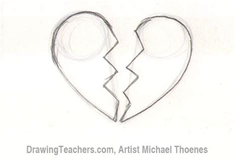 How To Draw A Broken Heart